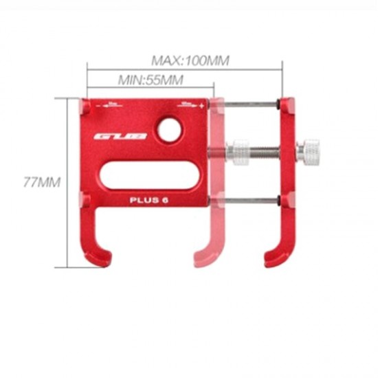 Aluminum Alloy Four-claw Design Phone Stand Bicycle Mobile Phone Holder Enhanced for Bike Electric Bike Motorcycle M365
