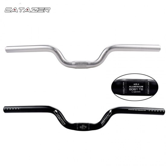 Aluminum Alloy Swallow Shaped Handlebar 520mm*25.4mm For Mountain Road Bike Steering Wheel Bicycle Parts Bicycle Handlebar