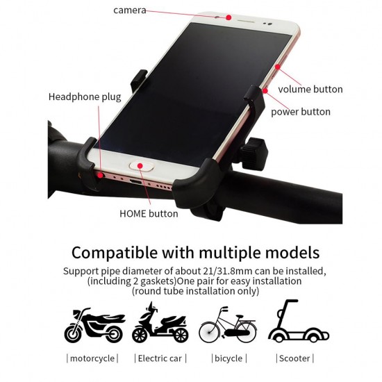 Universal Bicycle Mobile Phone Holder Motorcycle Bike Handlebar Stand Mount Bracket Mount Phone Holder for IPhone