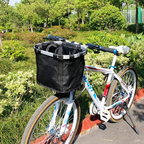 Bicycle Basket Handlebar Pannier Cycling Carryings Holder Bike Riding Pouch Cycle Biking Front Baggage Bag