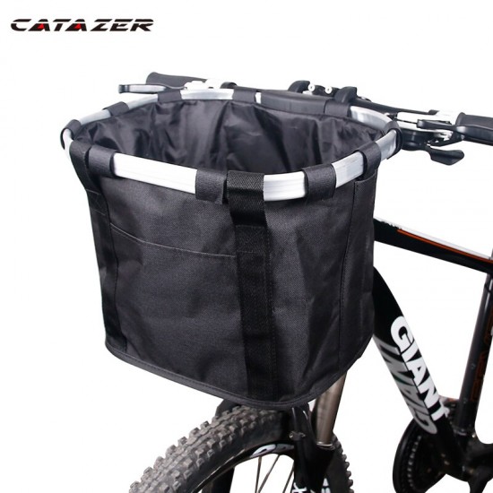 Bicycle Basket Handlebar Pannier Cycling Carryings Holder Bike Riding Pouch Cycle Biking Front Baggage Bag