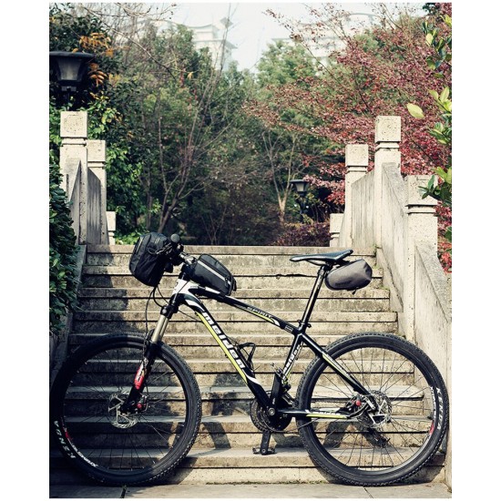 Road Bike Long Distance Cycling Bag Sets Waterproof Large Capacity for Bicycle Saddle Handlebar Frame Tube Bag
