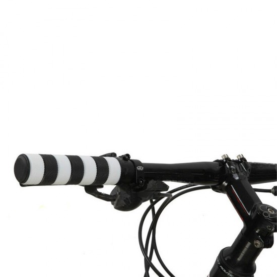 Bicycle Handles Silicone Thickening Color Matching Locking Bicycle Accessories Alluminium Alloy+Rubber Material 5 Color