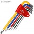 Bicycle Hex Key Wrench Set MTB Road Bike Repair Tool Kit Service Wrench6 PCS Colour Flat Ball 2/2.5/3/4/5/6mm Bicycle Wrench