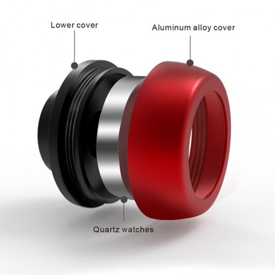 Bicycle Luminous Headset Watch Computer Bike Vehicle Clock Waterproof Cycling Head Parts Timepiece Headset Top Cap Stem Cover