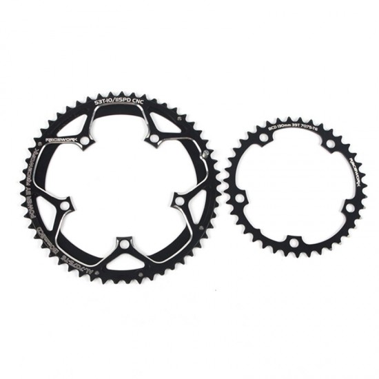 Bicylcle Road Bike Crank Chainwheel 110BCD 50/35T Oval 130BCD 39/53T Disc 5 Claw Double Plate 9/10/11 Speed Cycling
