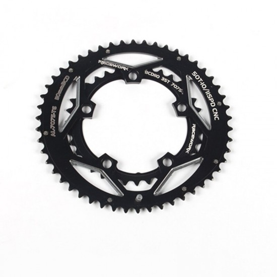 Bicylcle Road Bike Crank Chainwheel 110BCD 50/35T Oval 130BCD 39/53T Disc 5 Claw Double Plate 9/10/11 Speed Cycling
