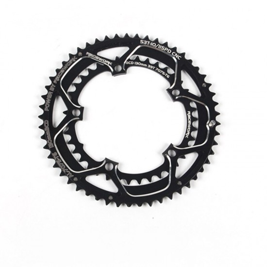 Bicylcle Road Bike Crank Chainwheel 110BCD 50/35T Oval 130BCD 39/53T Disc 5 Claw Double Plate 9/10/11 Speed Cycling