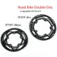 Bicylcle Road Bike Crank Chainwheel 110BCD 50/35T Oval 130BCD 39/53T Disc 5 Claw Double Plate 9/10/11 Speed Cycling