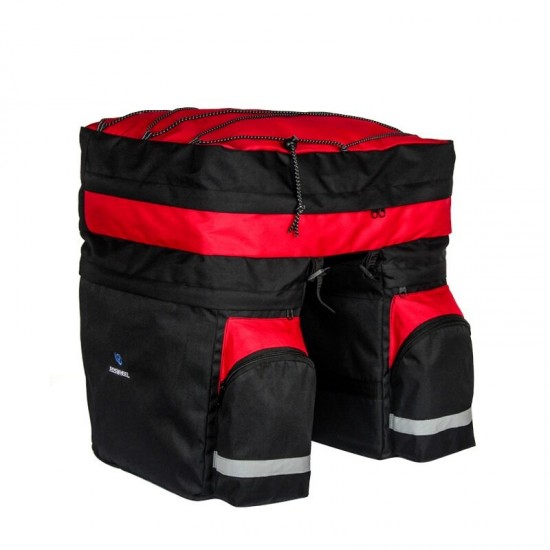 60L MTB Bicycle Carrier Bag Rear Rack Bike Trunk Bag Luggage Pannier Back Seat Double Side Cycling Bycicle Bag