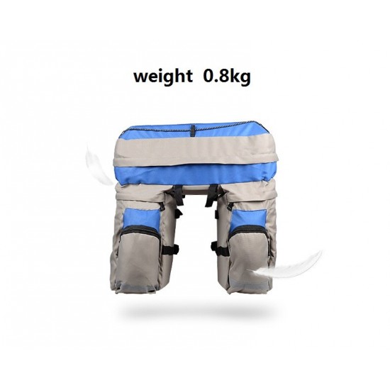 60L MTB Bicycle Carrier Bag Rear Rack Bike Trunk Bag Luggage Pannier Back Seat Double Side Cycling Bycicle Bag