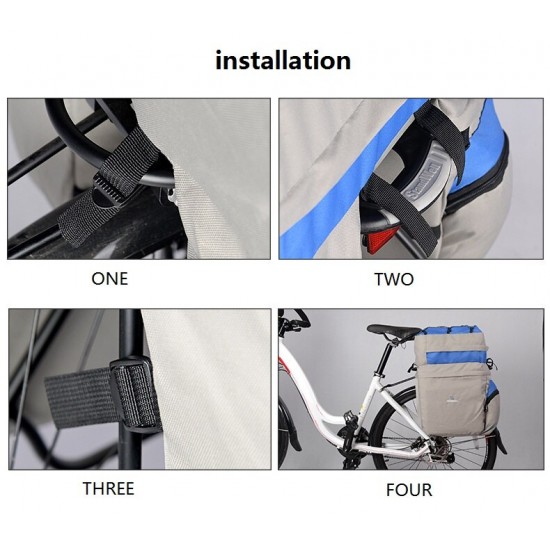 60L MTB Bicycle Carrier Bag Rear Rack Bike Trunk Bag Luggage Pannier Back Seat Double Side Cycling Bycicle Bag