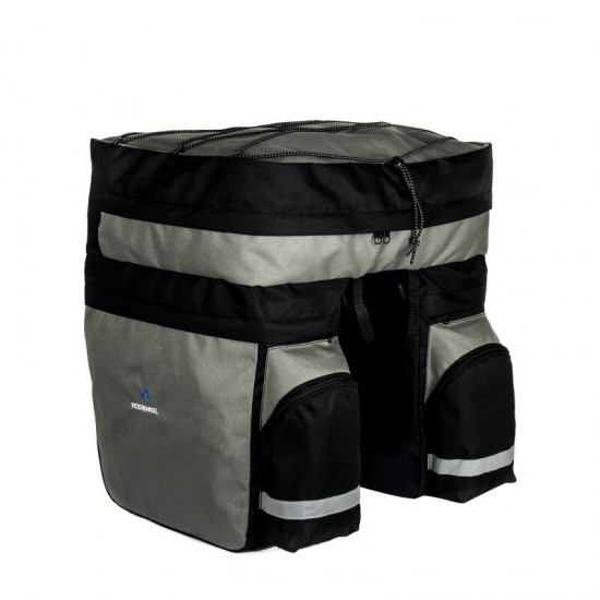 60L MTB Bicycle Carrier Bag Rear Rack Bike Trunk Bag Luggage Pannier Back Seat Double Side Cycling Bycicle Bag