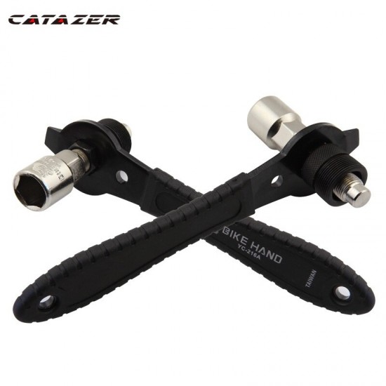 Bike Crank Puller Removal Wrench Bicycle Repair Extractor Bottom Bracket Remover Cycling Crankset Pedal Remover Bicycle Tool