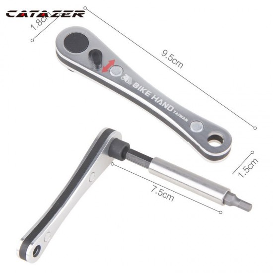 Bike Hand Bicycle Repair Tool Kits 10In1 Bike Ratchet Wrench Hex Keys Cross T25 T10 Cycling Repair Tools Alloy Steel Torx wrench