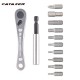 Bike Hand Bicycle Repair Tool Kits 10In1 Bike Ratchet Wrench Hex Keys Cross T25 T10 Cycling Repair Tools Alloy Steel Torx wrench