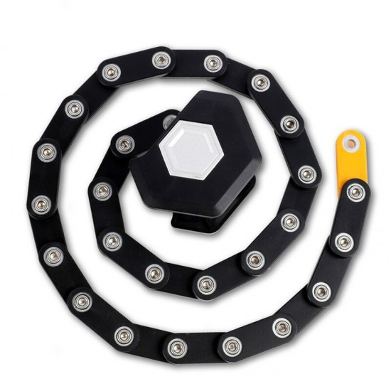 Bike Lock Anti Theft Foldable Chain Locks With Key Alloy Steel Folding Safety Motorcycle Bicycle Locks For Cycling