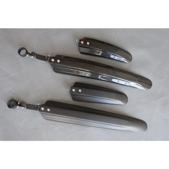 Bike Mudguard Set Carbon Fiber Fender Front and Rear Ultra Light 27.2/30.8/31.6MM Mountain Bike Road Bike Bicycle Parts