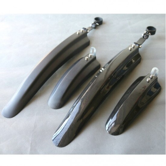 Bike Mudguard Set Carbon Fiber Fender Front and Rear Ultra Light 27.2/30.8/31.6MM Mountain Bike Road Bike Bicycle Parts