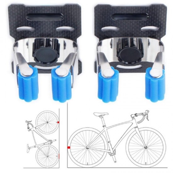 Bike Rack Garage Wall Mount Bike Hanger Storage Rack Vertical Horizontal Stand Bicycle Wall Holder Clamp Hook for Indoor Shed