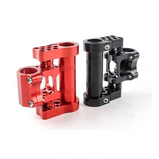 Bike Stem Folding Bicycle Adjustable Double Stem Riser 25.4mm Ultra-light Aluminum Alloy CNC Bmx Bike Handlebar Stem Extender