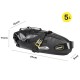 Bike Waterproof Bicycle Saddle Bag Reflective Large Capacity Foldable Tail Rear Bag Cycling MTB Trunk Pannier Black