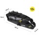 Bike Waterproof Bicycle Saddle Bag Reflective Large Capacity Foldable Tail Rear Bag Cycling MTB Trunk Pannier Black