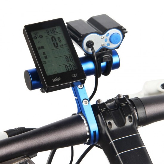 Carbon Fiber Fiets Stuur Extender Mountainbike Mtb Snelheidsmeter Mount Koplamp Zaklamp Lamphouder Stuur Expander