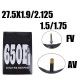 Catazer 1Pcs 27.5*1.5-1.75 1.9-2.135 Mountain Bikes  Inner Tube Bicycle Tire Cycling Accessories AV FV presta valve 48L 60L