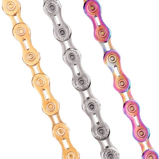Catazer Bicycle Chain 9/10/11 Speed With Connector Master links Hollow Chain Silvier / Gold / Radiant Optional