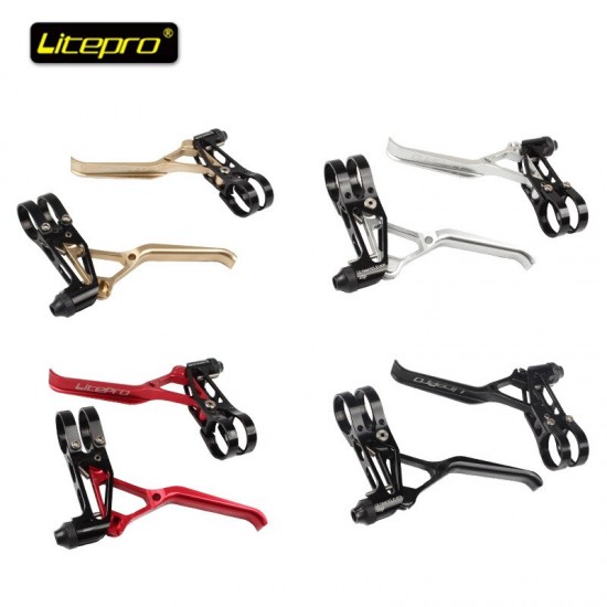 Catazer Ultralight Aluminum Circle Brake Brake Handle LP Ultra Light CNC 64G Folding Car Road Car Small Wheel V Brake Handle
