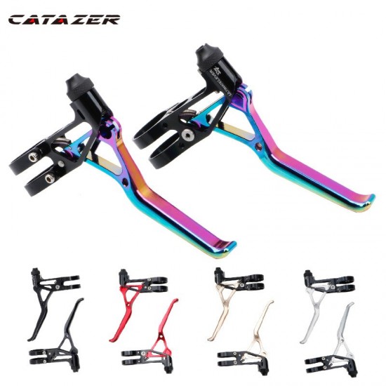 Catazer Ultralight Aluminum Circle Brake Brake Handle LP Ultra Light CNC 64G Folding Car Road Car Small Wheel V Brake Handle