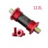 Titanium Alloy Bike BB Sets for Fixed Gear Ceramic Bearing Bicycle Bottom Brackets MTB Road Bike 103/107/110/113/119mm