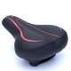 Comfortable Shock Absorption Simple Bicycle Saddle Bike Seat for Woman Male Waterproof Leather Bicycle Seat