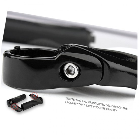 Cycling Mountain Bicycle/Bike Grips Handlebar Grips Handle Bar Grip End LOCK-ON Ergonomic Black White Bike Grips