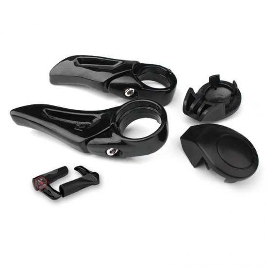 Cycling Mountain Bicycle/Bike Grips Handlebar Grips Handle Bar Grip End LOCK-ON Ergonomic Black White Bike Grips