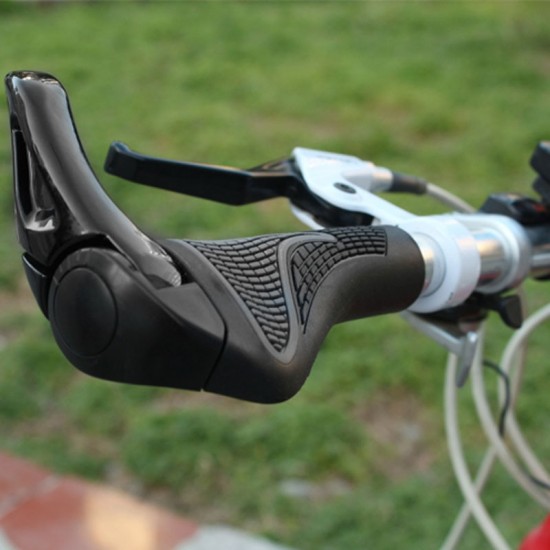 Cycling Mountain Bicycle/Bike Grips Handlebar Grips Handle Bar Grip End LOCK-ON Ergonomic Black White Bike Grips