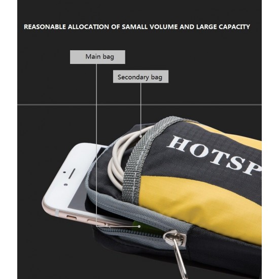 Cycling Neoprene Outdoor Arm Bag Sport Armband Double Pocket Multi-Function Running Waterproof Handbag for Road Bike MTB