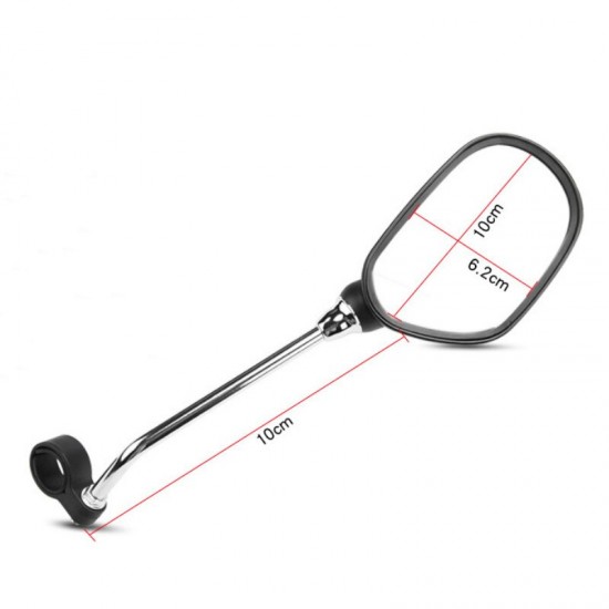 Deemount 1 Pair Bicycle Rear View Mirror Bike Cycling Wide Range Back Sight Reflector Angle Adjustable Left Right Mirrors