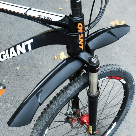 2pcs Bike Mud Fenders 24-29inch Bicycle Mudguard Mud Wings Front/Rear Wheel Use 1 Pair Convenient Install Release