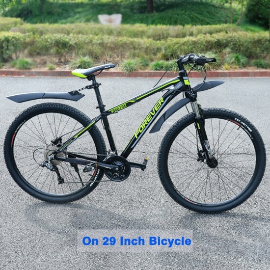 2pcs Bike Mud Fenders 24-29inch Bicycle Mudguard Mud Wings Front/Rear Wheel Use 1 Pair Convenient Install Release