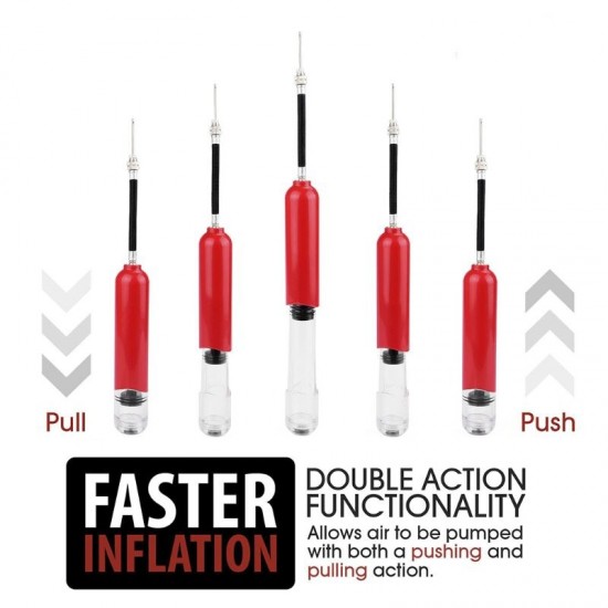 Portable Mini Ball Pump Basketball Football Volleyball Inflator Pump Inflatable Needle Nozzle Accessories Bicycle Supplies