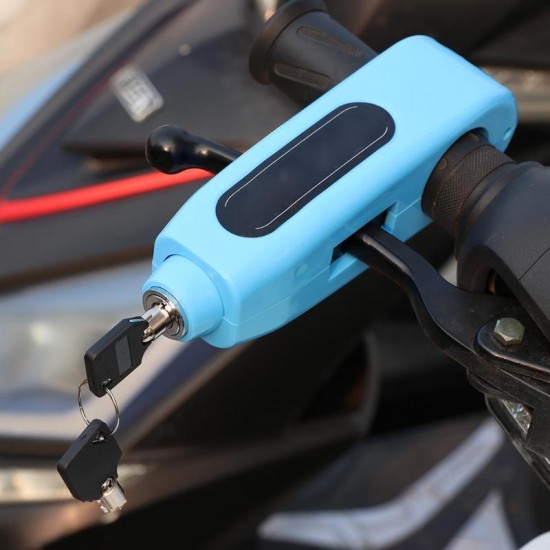 Portable Motorcycle Handlebar Lock Anti-theft MTB Bike Grip Security Lock Motorcycle Padlock with Keys Bicycle Accessories