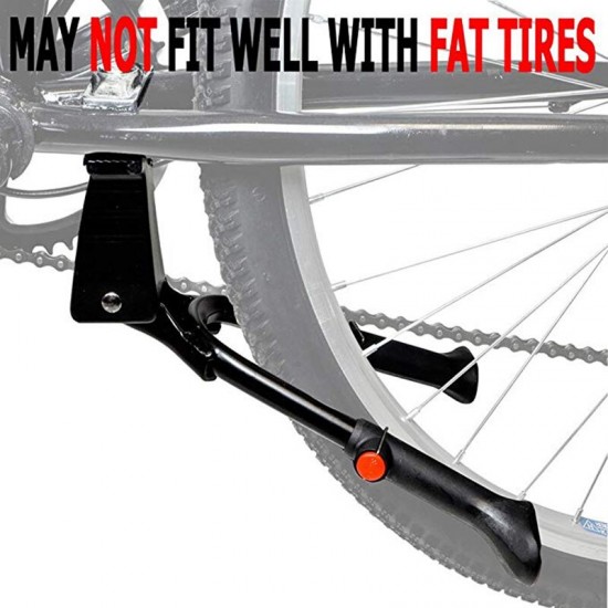 Double Leg Bike Kickstand Foldable Adjustable Center Mount Mount Bicycle Stand Fits 24" and Above for Bicycle Road Bike