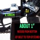 Double Leg Bike Kickstand Foldable Adjustable Center Mount Mount Bicycle Stand Fits 24" and Above for Bicycle Road Bike