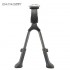 Double Leg Bike Kickstand Foldable Adjustable Center Mount Mount Bicycle Stand Fits 24" and Above for Bicycle Road Bike