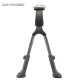 Double Leg Bike Kickstand Foldable Adjustable Center Mount Mount Bicycle Stand Fits 24" and Above for Bicycle Road Bike