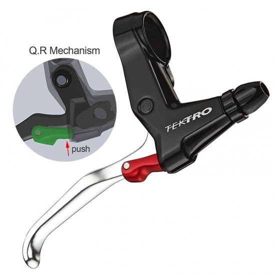 FL740 Hendel 164 G/paar Racer Racefiets Gesmeed Aluminium Hendel 3 Vinger Hendel Met Remklauw Canti Rem Rapidfire Shifter