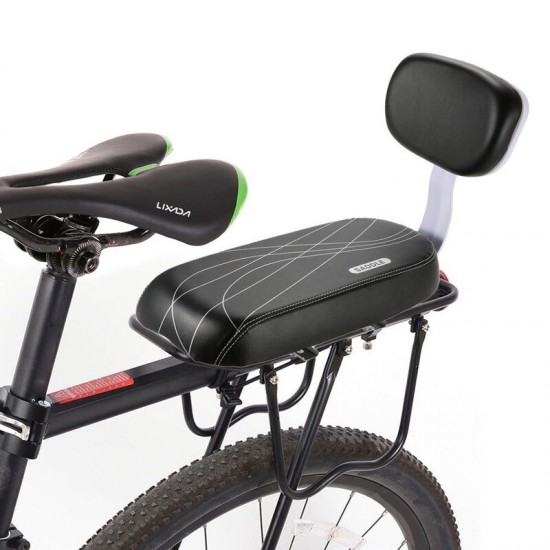 Bicycle Back Seat Bicycle Child Seat Cover Bike Rack Rest Cushion with Back Saddle Cycle Accessories Parts Bicycle PU Leather
