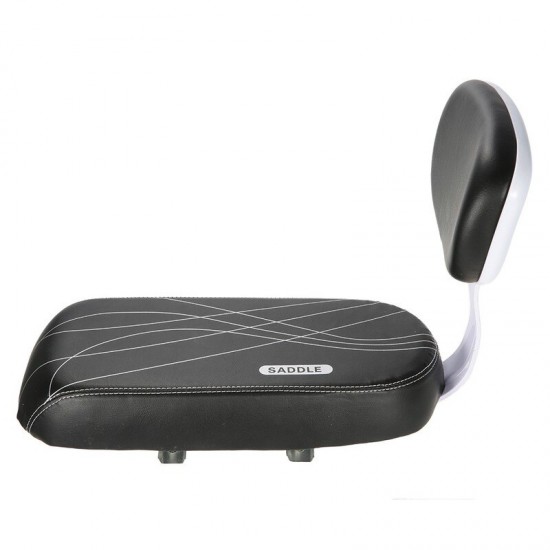 Bicycle Back Seat Bicycle Child Seat Cover Bike Rack Rest Cushion with Back Saddle Cycle Accessories Parts Bicycle PU Leather